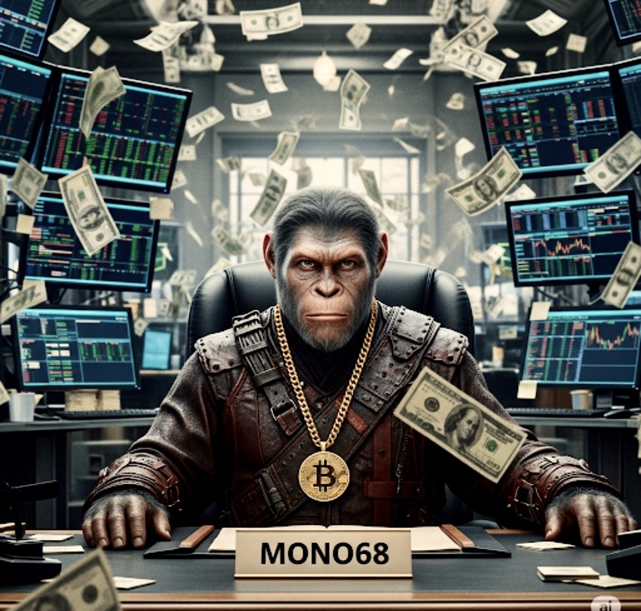 Mono 68 operando en el mercado de valores de Estados Unidos